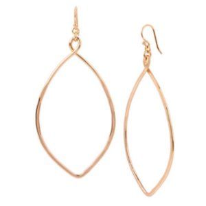 Robert Lee Morris Soho Large Oval Drop Earrings-ROSE GOLD-One Size